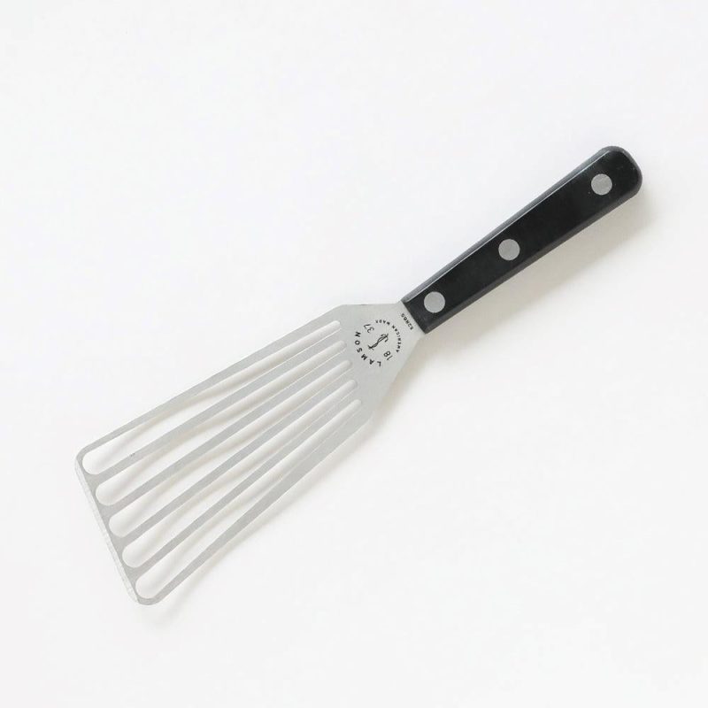 Chefs Left Handed Slotted Turner with POM handle by Lamson 52865