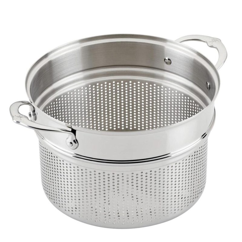 Hestan 8 Quart Stainless Steel Pasta Insert 71048