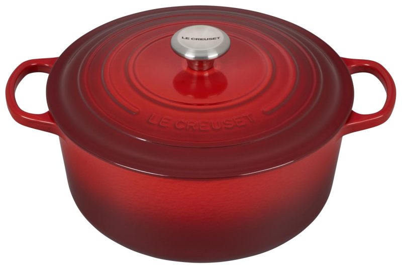 Le Creuset 725 Quart Round Dutch Oven Cerise Red