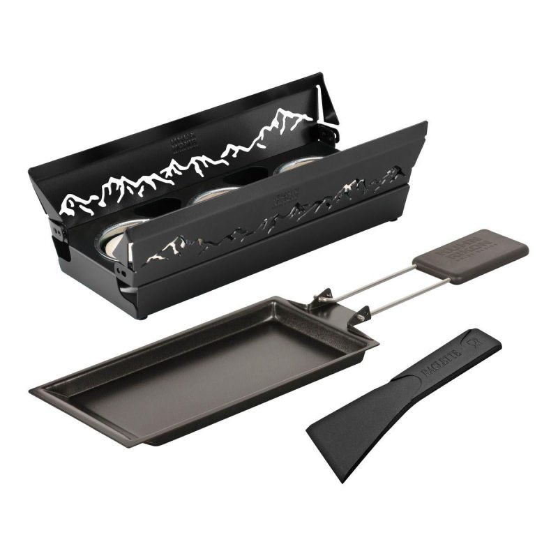 Raclette Mini Grill Set in Black